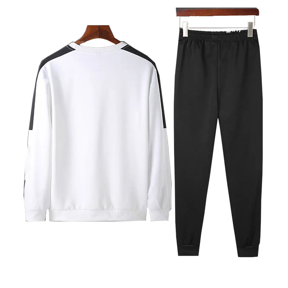 Men's Sweat Suit White And Black Color Men Sweat Suit Made In Pakistan