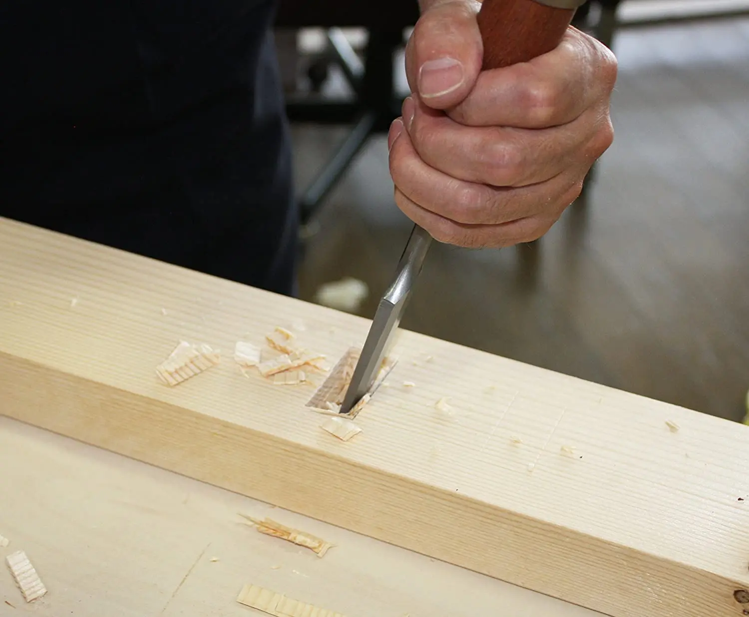 Kakuri Japanese Wood Chisel Set 6piecefor Woodworking White Oak Wood