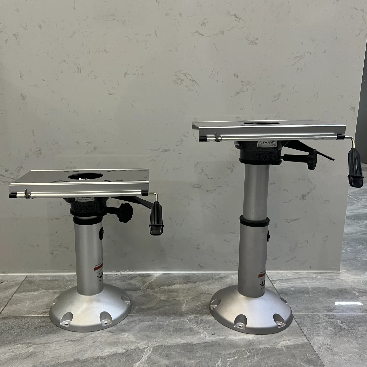 Marine Aluminium Boat Seat Pedestal Stand Base With Slide Or Swivel