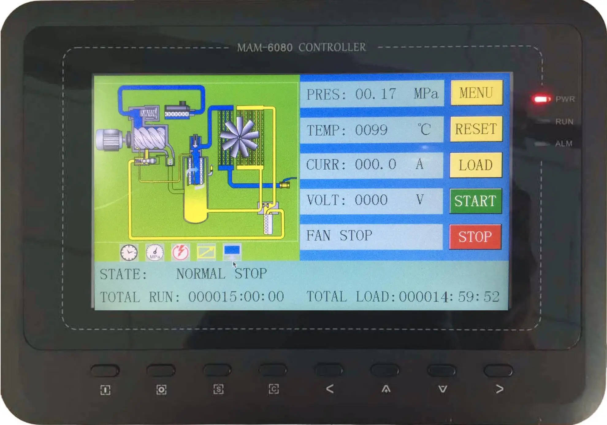 Mam 6080 Electronic Control Board Replacement Screw Air Compressor Plc