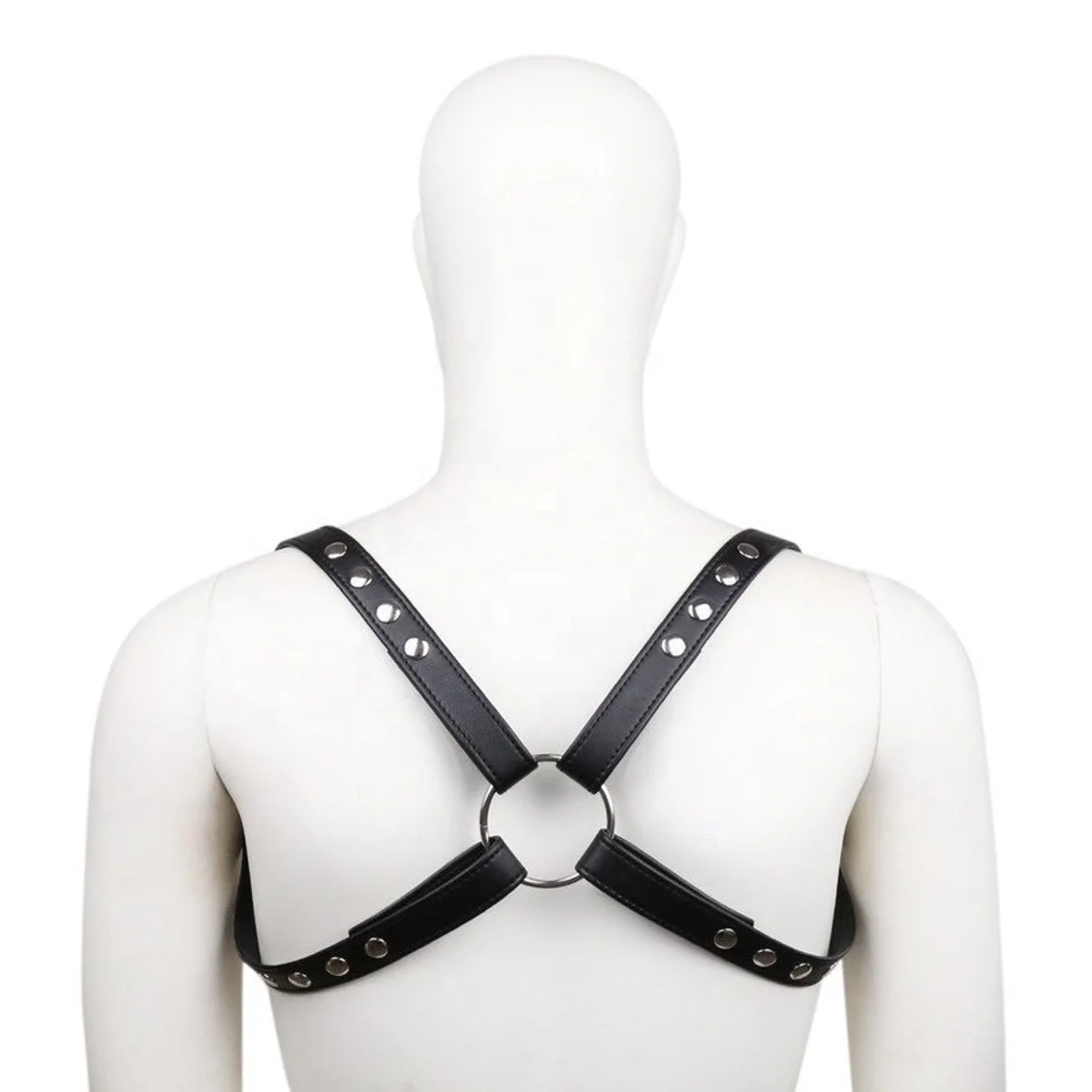 Faux Leather Body Harness with Adjustable Straps, 1,000+ Men's Lingerie