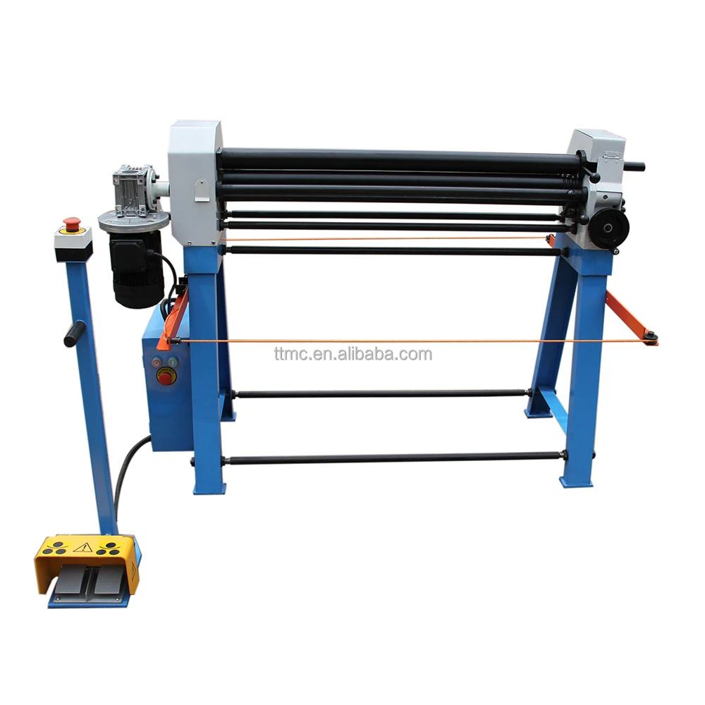 Esr1020x2 Ttmc Electric Slip Roll Machine 3 Roller Plate Roll Bending