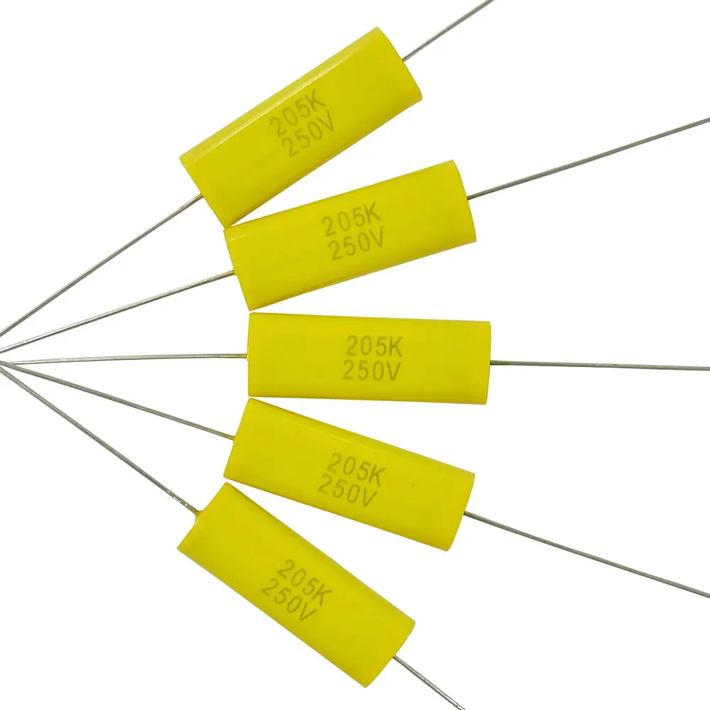 Cbb20 Axial Metallized Polypropylene Film Capacitor 2uf 205j 250v For