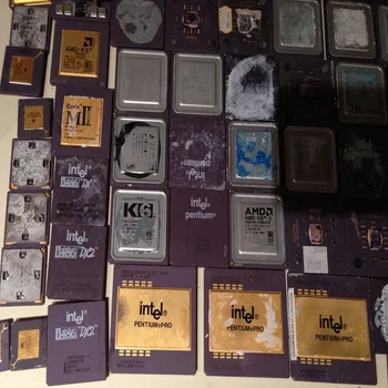 金回収用のペンティアムプロセラミックCPUスクラップ 金抽出用