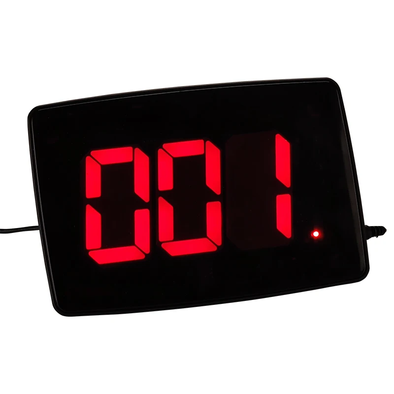 Wireless Restaurant 433MHz Waiter Calling LED Counter Display Cafe Call Bell System