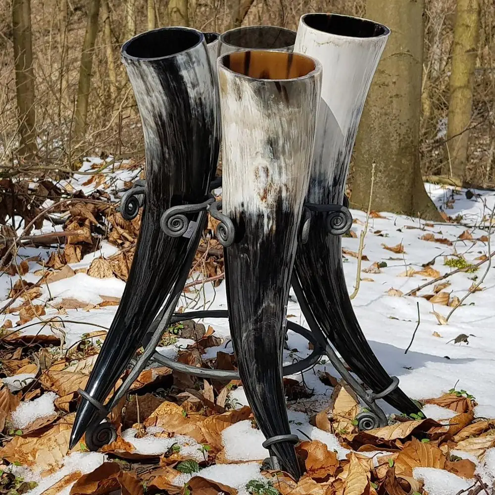 best quality of viking drinking horn with stand food no leaks