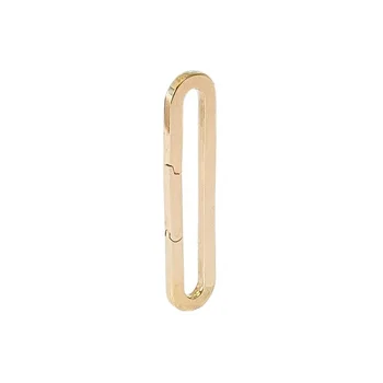 14kt Solid Gold Enhancer Link Lock Charm Pendant,Rose Gold,Yellow Gold ,