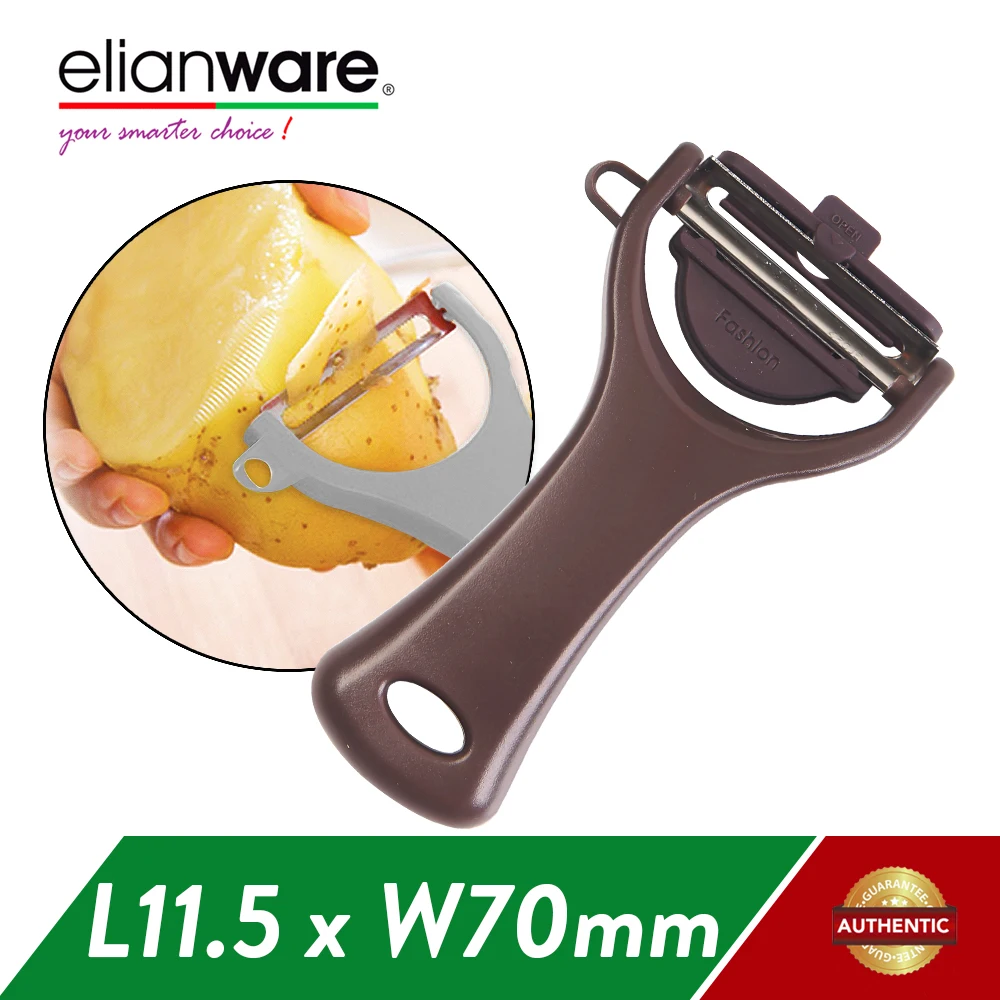 Elianware Multipurpose Stainless Steel Y Shape Plastic Fruit Skin