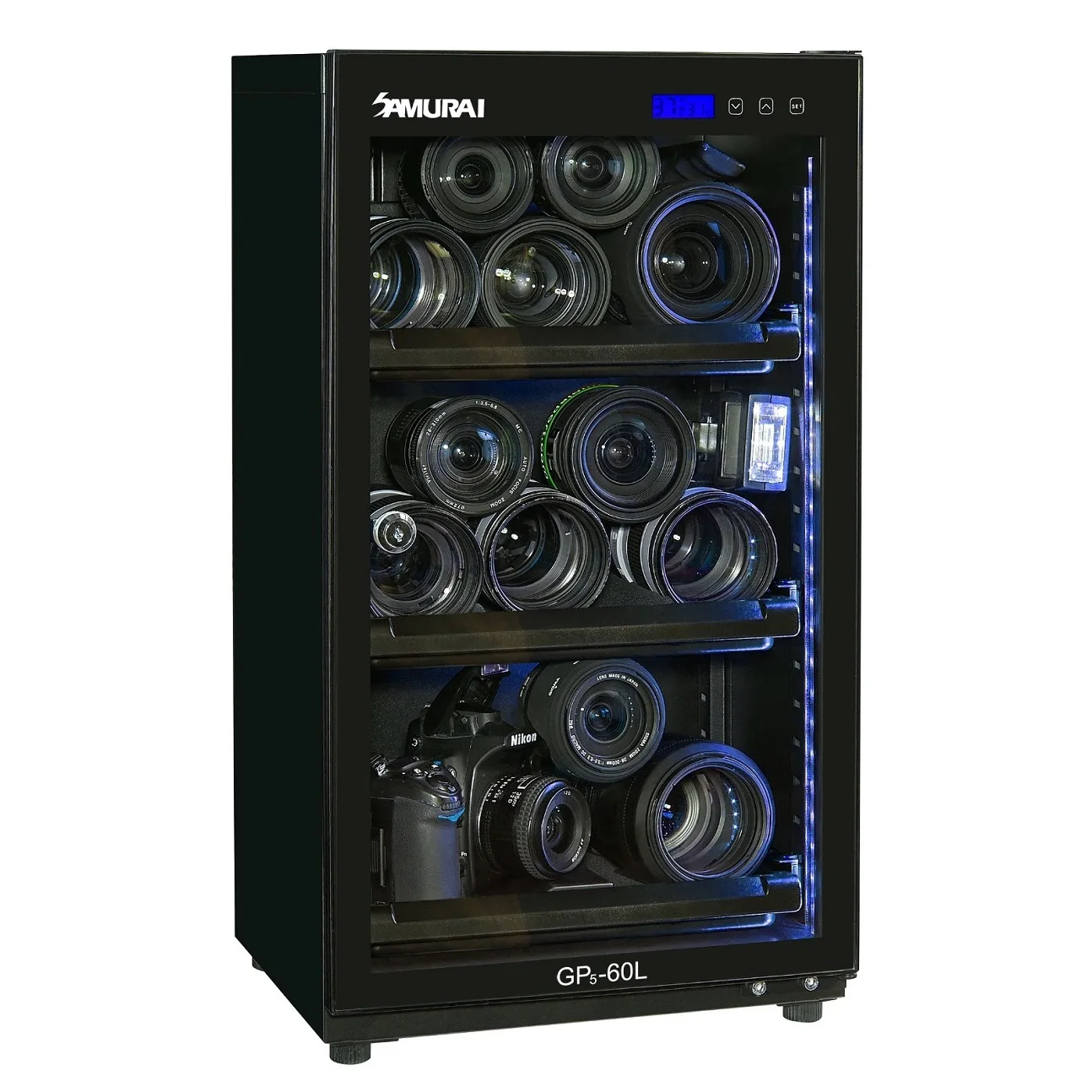 Энергосберегающие съемный лоток из черного пластика многофункциональная новом состоянии 5 Вт, самурайский меч, GP5-60L сушильный шкаф