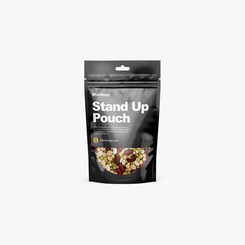 In Stock 3 Side Seal Resealable Smell Proof Metallic Mylar Ziplock Black Holographic Aluminum Foil Zip Lock Plastic Bag Small