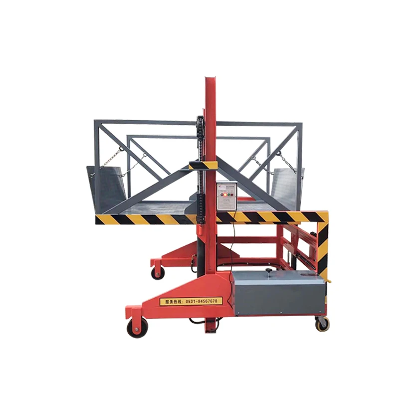 2000kg Movable Container Truck  Loading and Unloading Lift Platform Mobile Hydraulic Lift