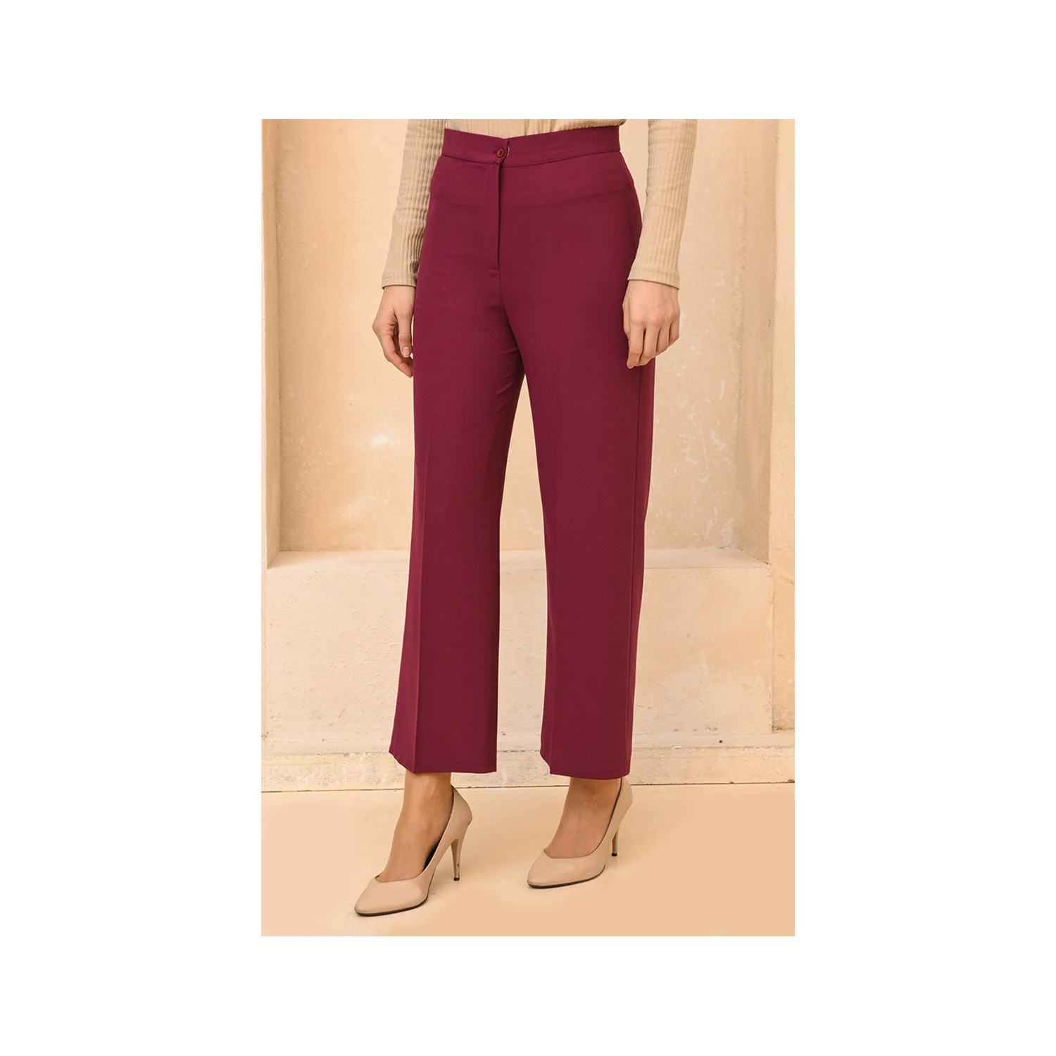 New Season Wide Leg Trousers And 