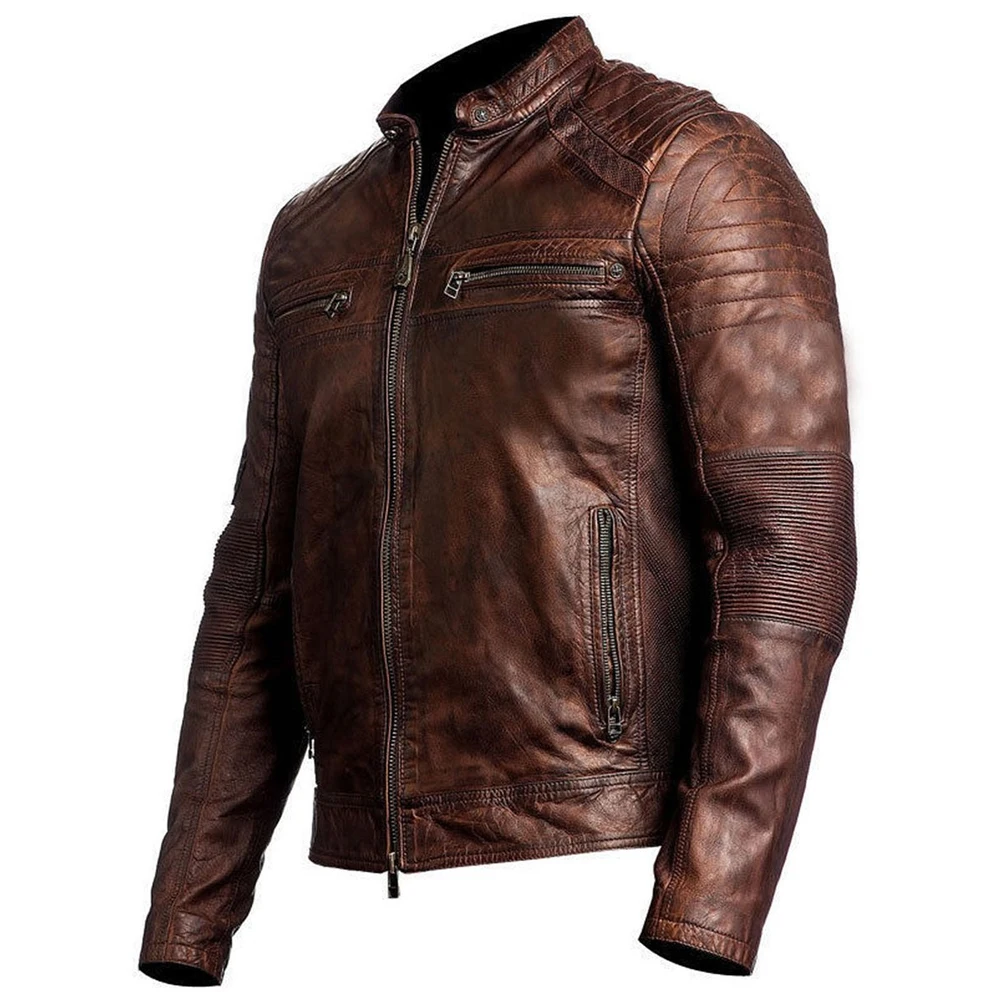 High Quality 100% Original Wool Cheapest Warm Leather Jacket For