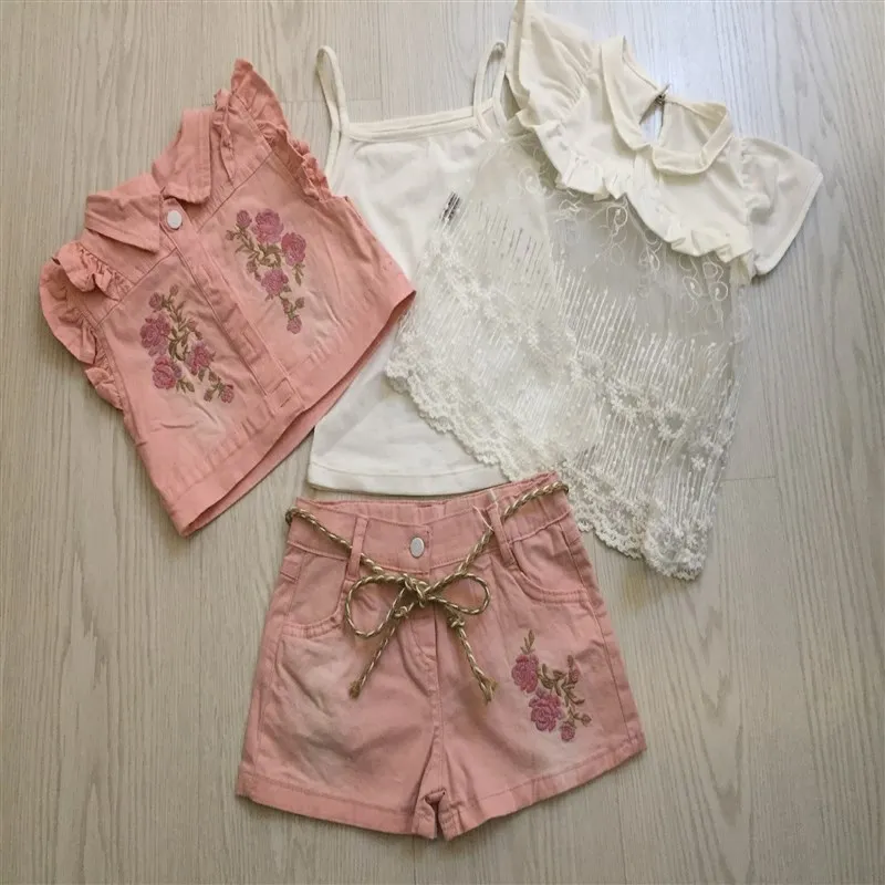 Fashion Children S Wear Girls Short Suit Summer Kids Top With Shorts Girl Set Buy Lace Tops Kids Branded Summer Kids Wear Fashion For Kids Product On Alibaba Com