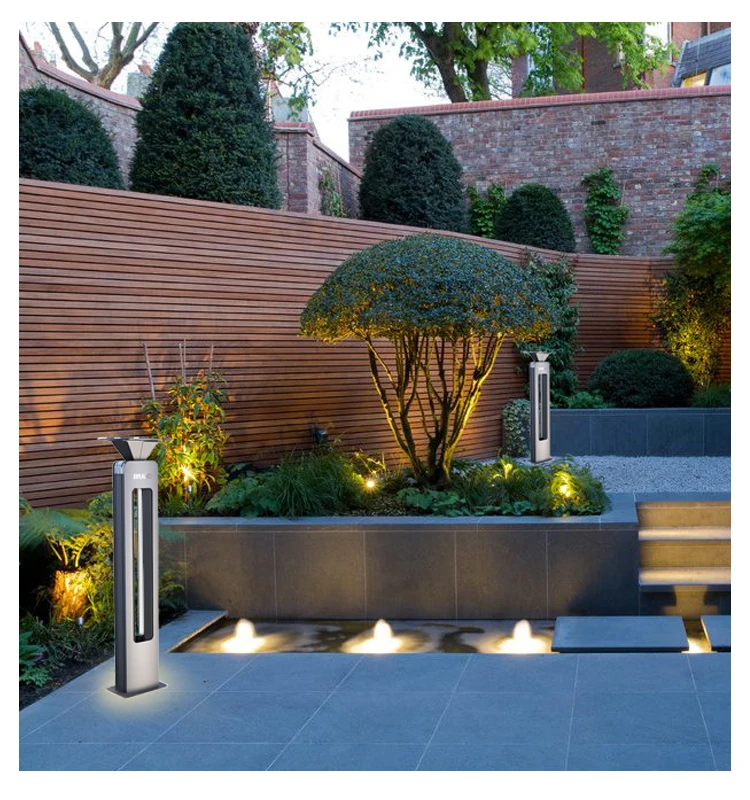 Садовый светильник на солнечной батарее оптом многоцветный напольный наружное здание светодиодный ландшафтный с голосовым