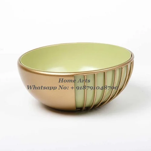 Fantastic Design Round Shape Chocolate Hammered Bowl Round Shape