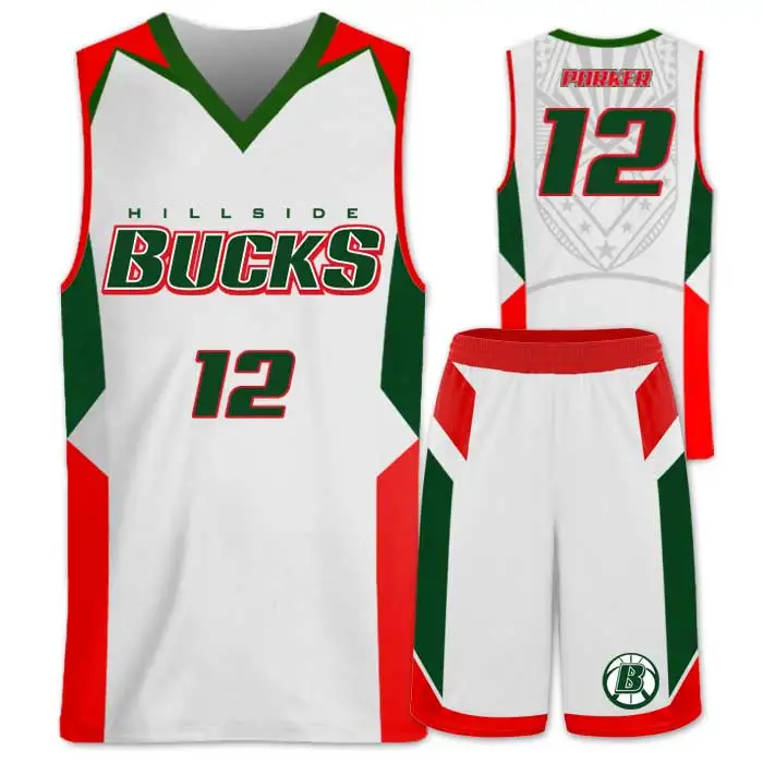 Basketball Jerseys Womens White with Red Trim – HIGH-5 PRINTWEAR