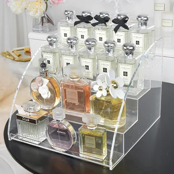 Fragrances Rack Shelves Bottle Storage Acrylic Showcase Holder Display ...