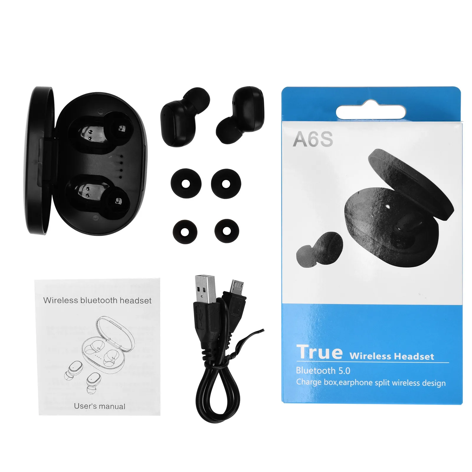 Amazon A6 A6S True Wireless Bluetooth 5 0 наушники Водонепроницаемость в течение всего срока эксплуатации наушники-вкладыши TWS стерео встроенный микрофон для