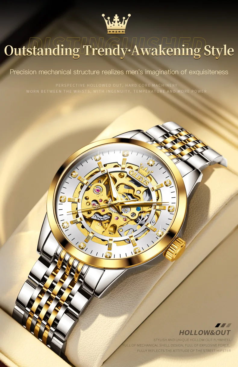 Olevs Mechanical Watches Fashion | GoldYSofT Sale Online