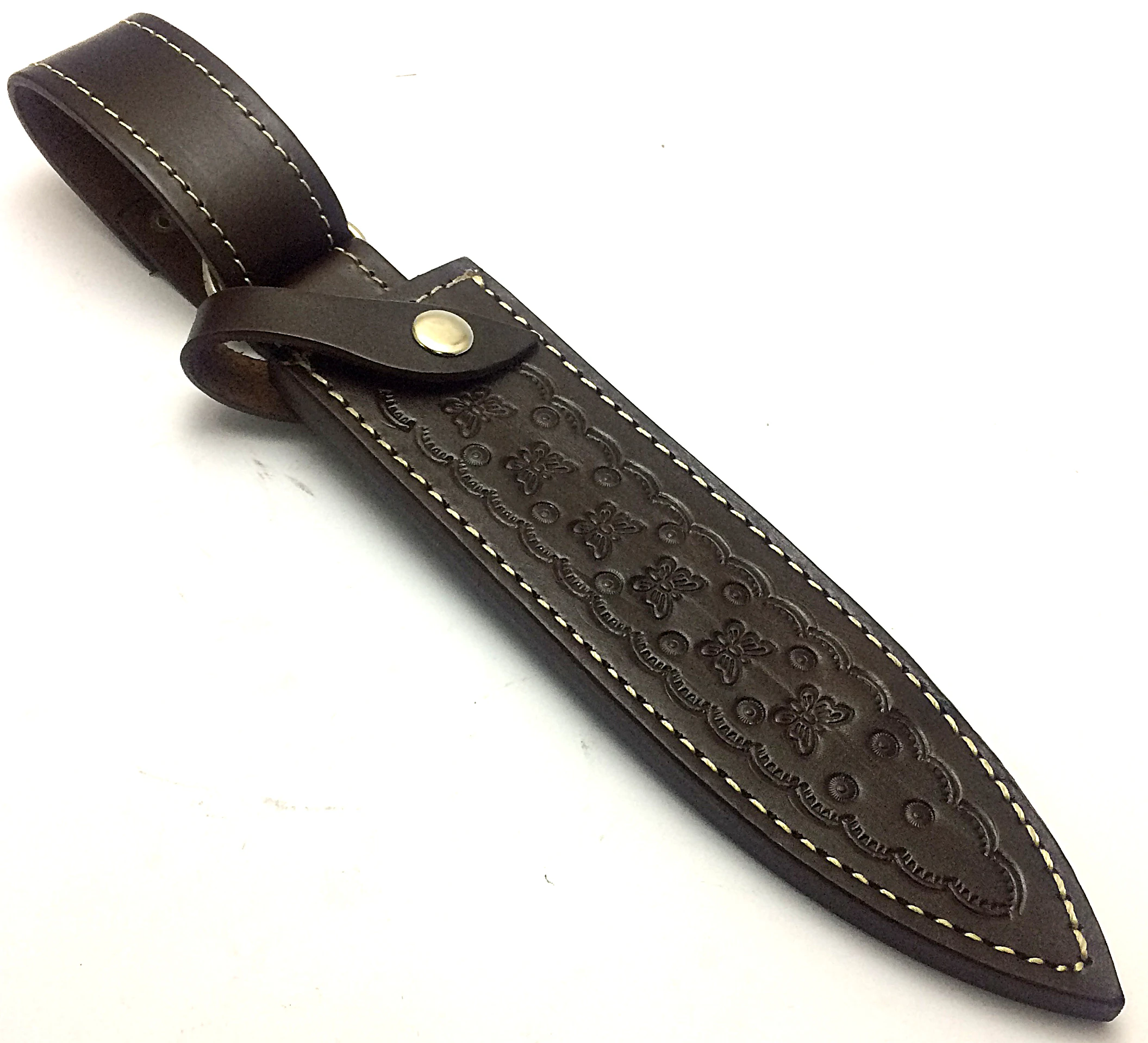 Trending Factory Product Rich Grain Leather Handmade Leather Sheath for Fixed Blade Dagger Knives