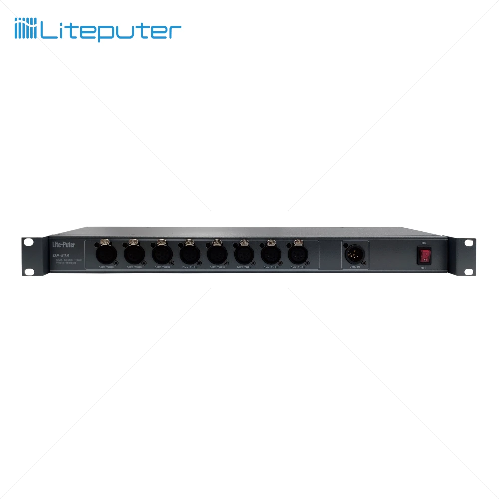 8 Channel DMX Splitter for Stage Light - Liteputer DP-81A