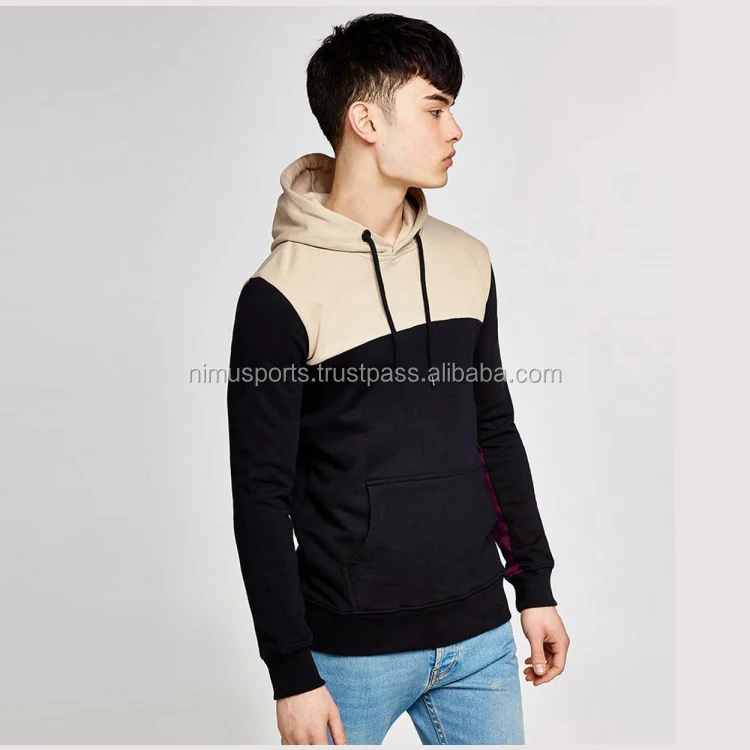 raglan sleeve zip pocket hoodie