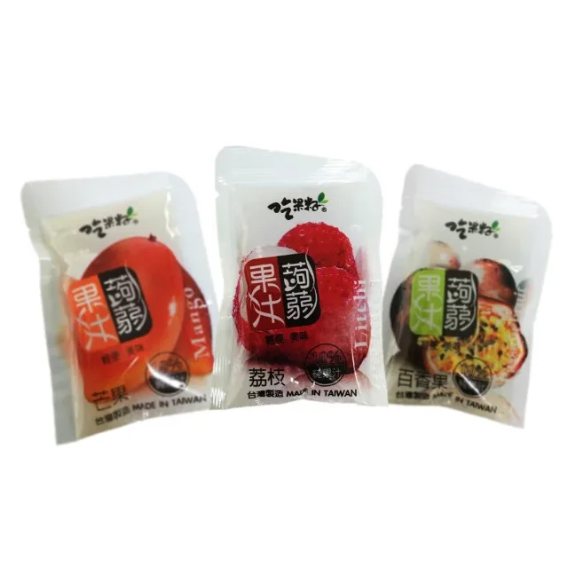 Taiwan Natural Jeagueijih Konjac Jelly Fruits Soft Candy : Mango, Litchi, Passion Fruit 156g