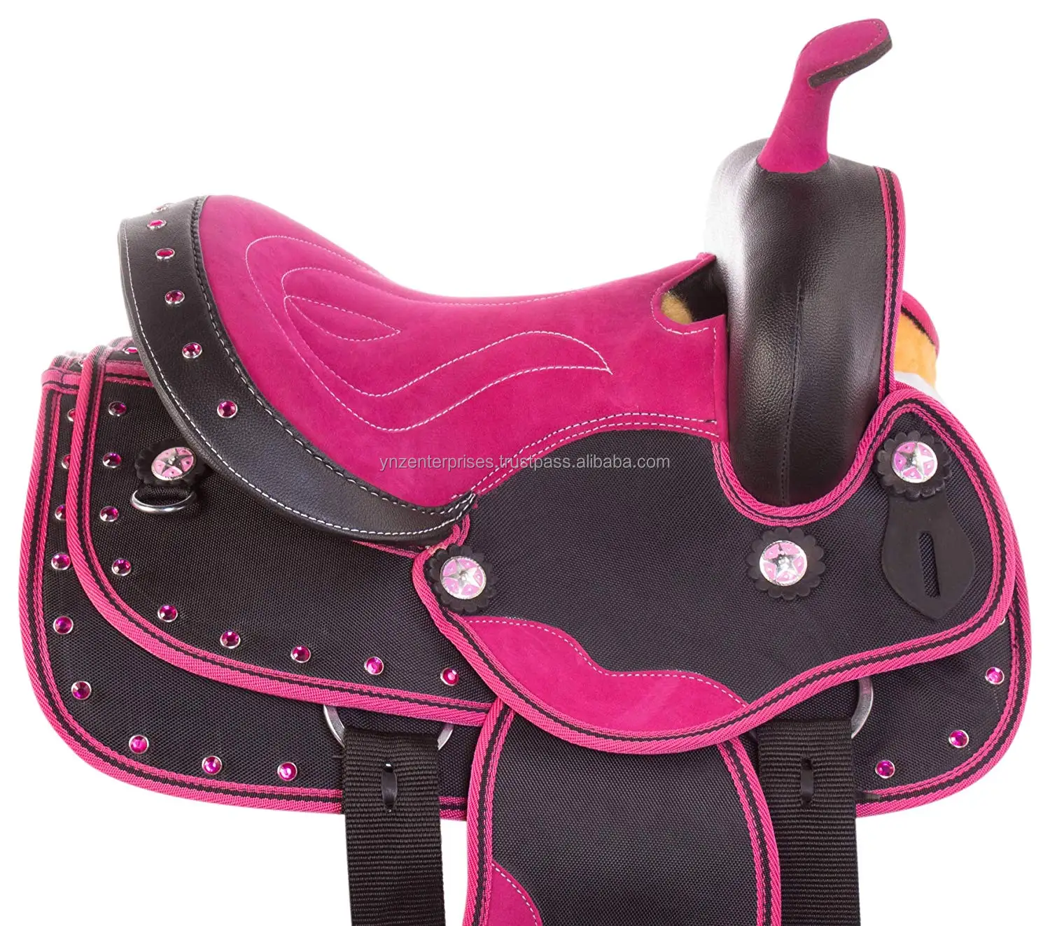 Racing Exercise Light Weight Horse Tack Saddle Color Pink All Size Free Shipping 