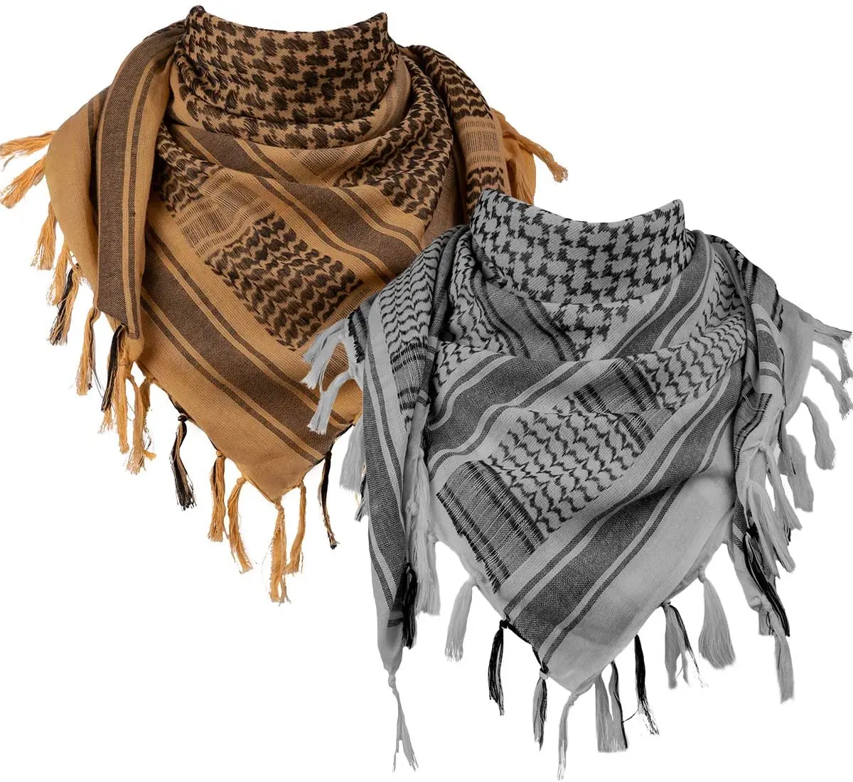 100% Cotton Shemagh Military Tactical Keffiyeh Desert Head Neck Scarf ...