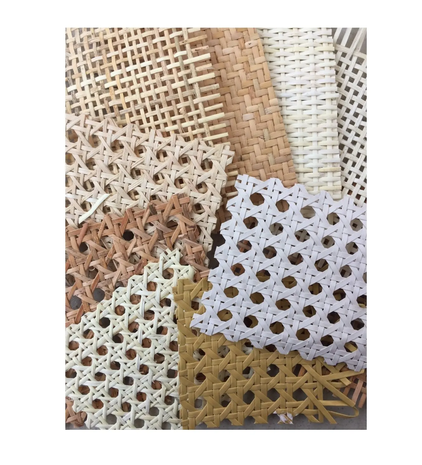 Caro Texture Hexagon Texture Weave Rattan Cane Webbing