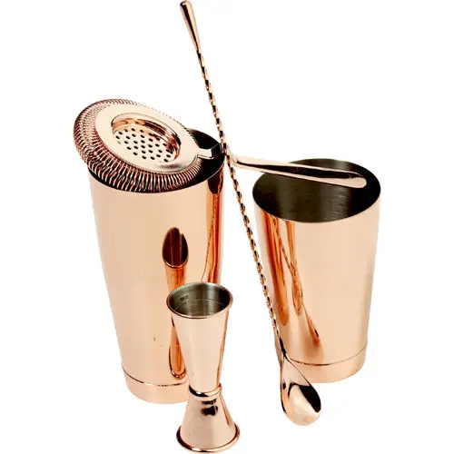 Copper Cocktail Shaker Stainless Steel Strainer Copper Plated For Drink Shaker Items And Customized Price All Piece - Buy Copper Shaker Stainless Steel Bar Strainer Copper Plated For All