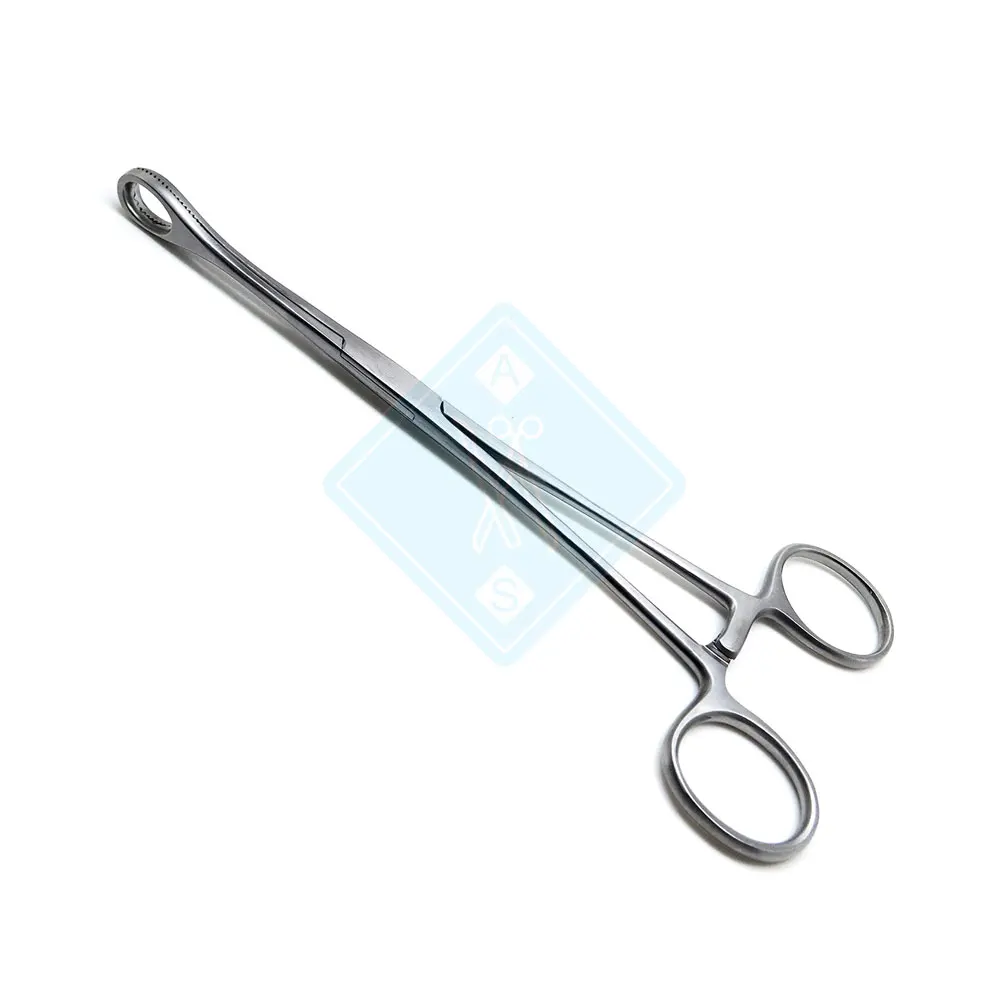 Pinza Tenaculum Duplay 9,5" Curva – 10 Pezzi – Strumento Ginecologico
