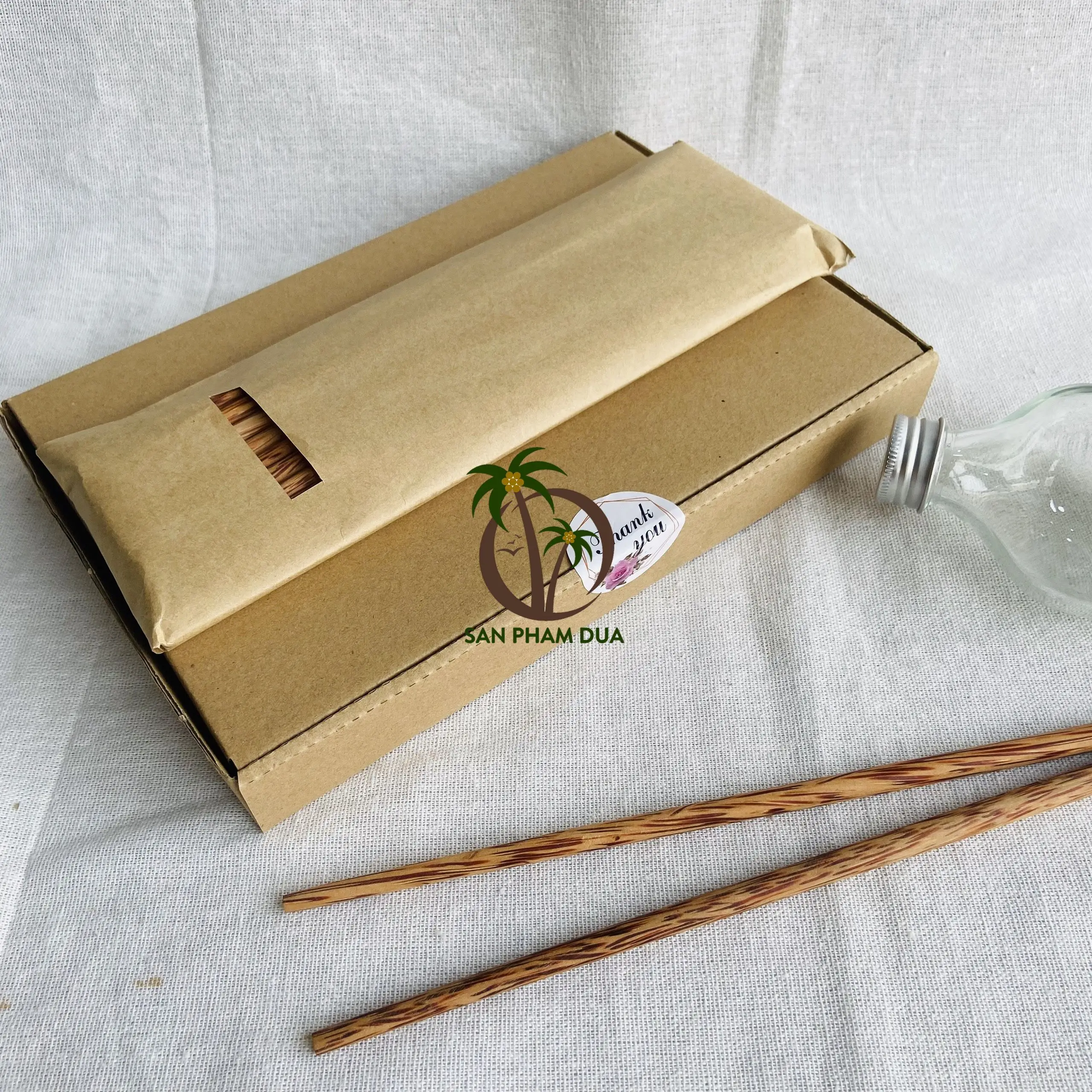 COCONUT CHOPSTICKS DISPOSABLE CUTLERY SET BAMBOO CUTLERY COCONUT CUTLERY/ COCONUT WOODEN SPOON SET/COCONUT BOWL EBONY SPOON