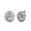 Brass With 18k White Gold Plated Luxury Brand Inspired Earrings