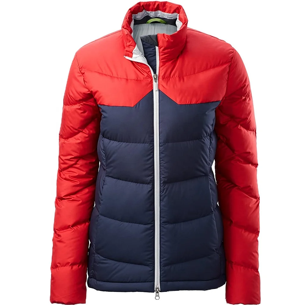 two color puffer jacket