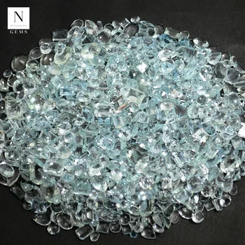 100% Genuine natural mix shapes faceted aquamarine loose gemstone