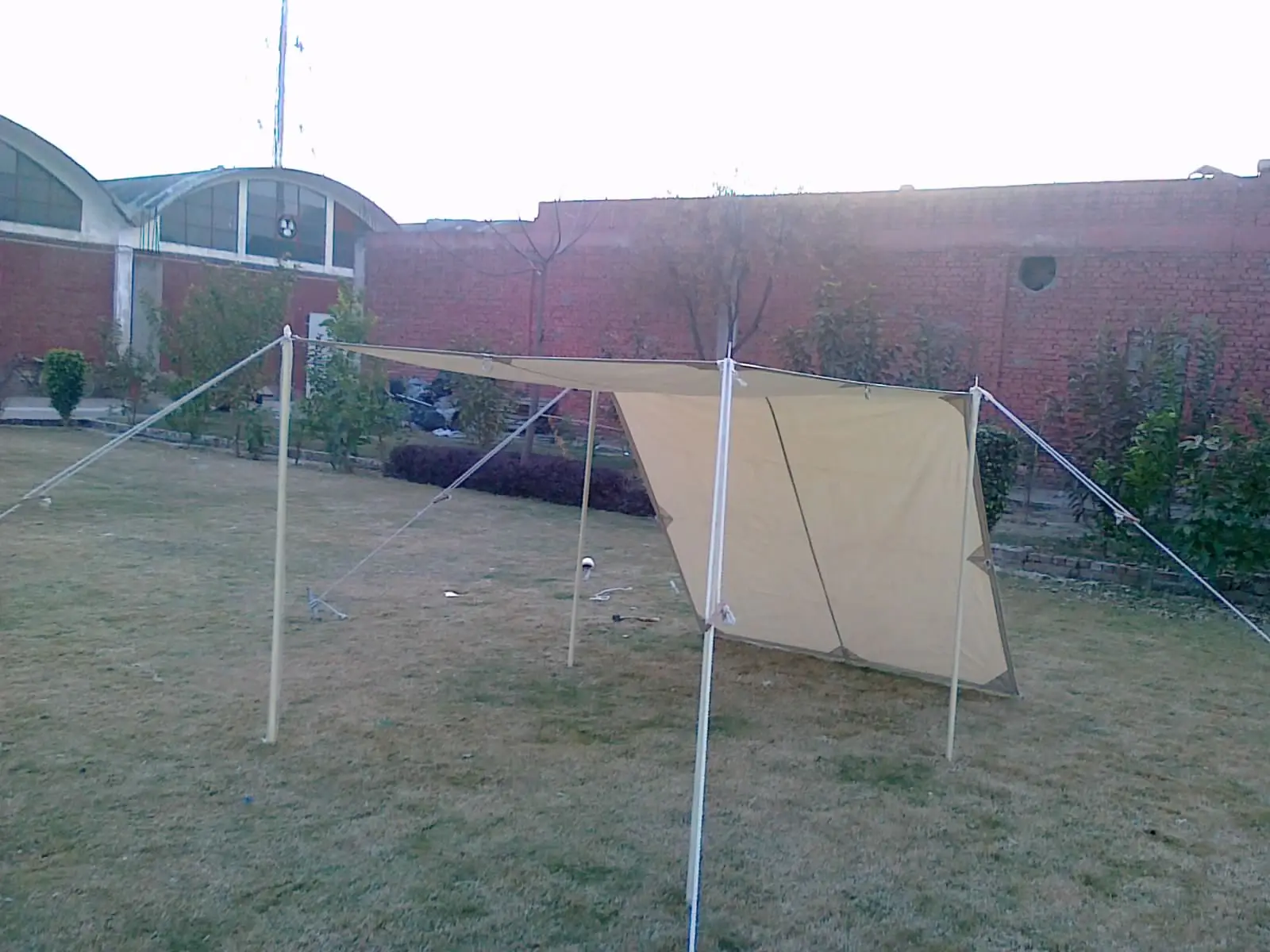 Medieval Tarp Durable Canvas Tarp Tent for Outdoor Shade