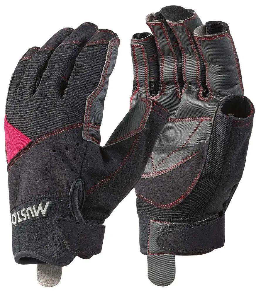 Synthetic Leather Men's Short Finger Sailing Gloves Sailing Gloves