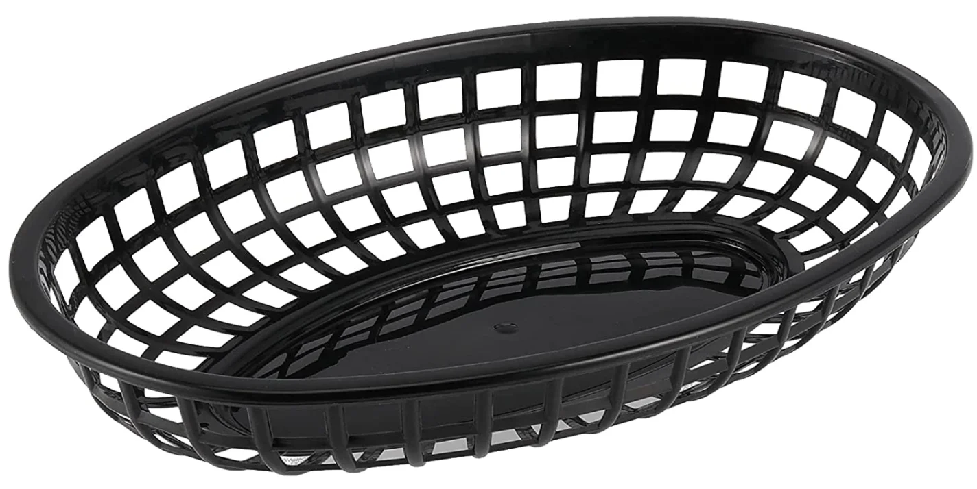 Овальные пластиковые корзины для хранения фаст-фуда дома офиса школы