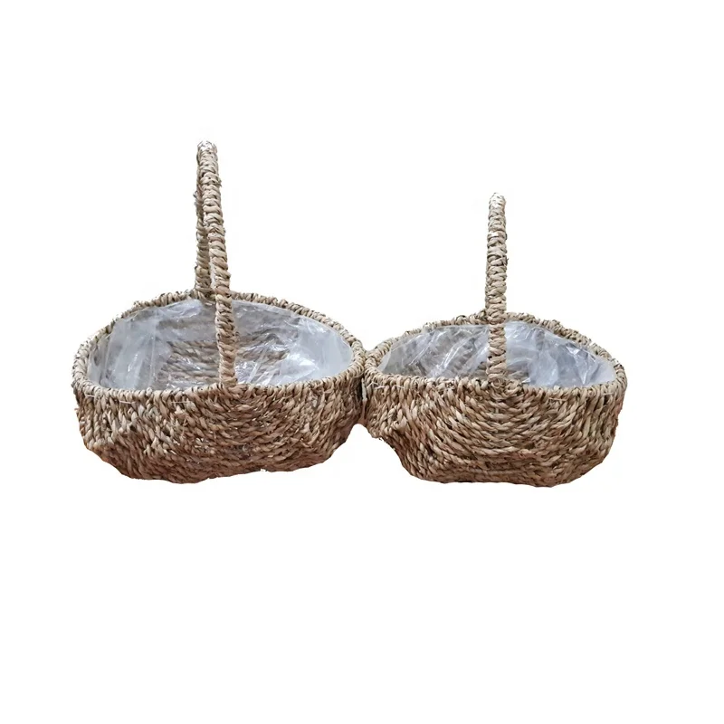 Плетеная плетеная корзина из ротанга для растений оптом из Вьетнама