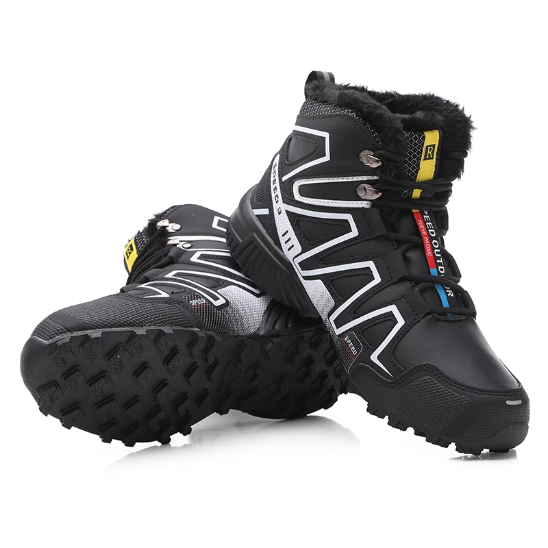 
 Оптовая цена по прейскуранту завода мужские зимние ботинки уличные альпинистские походные ботинки высокое качество микрофибра кожа теплый мех Зимние ботильоны  