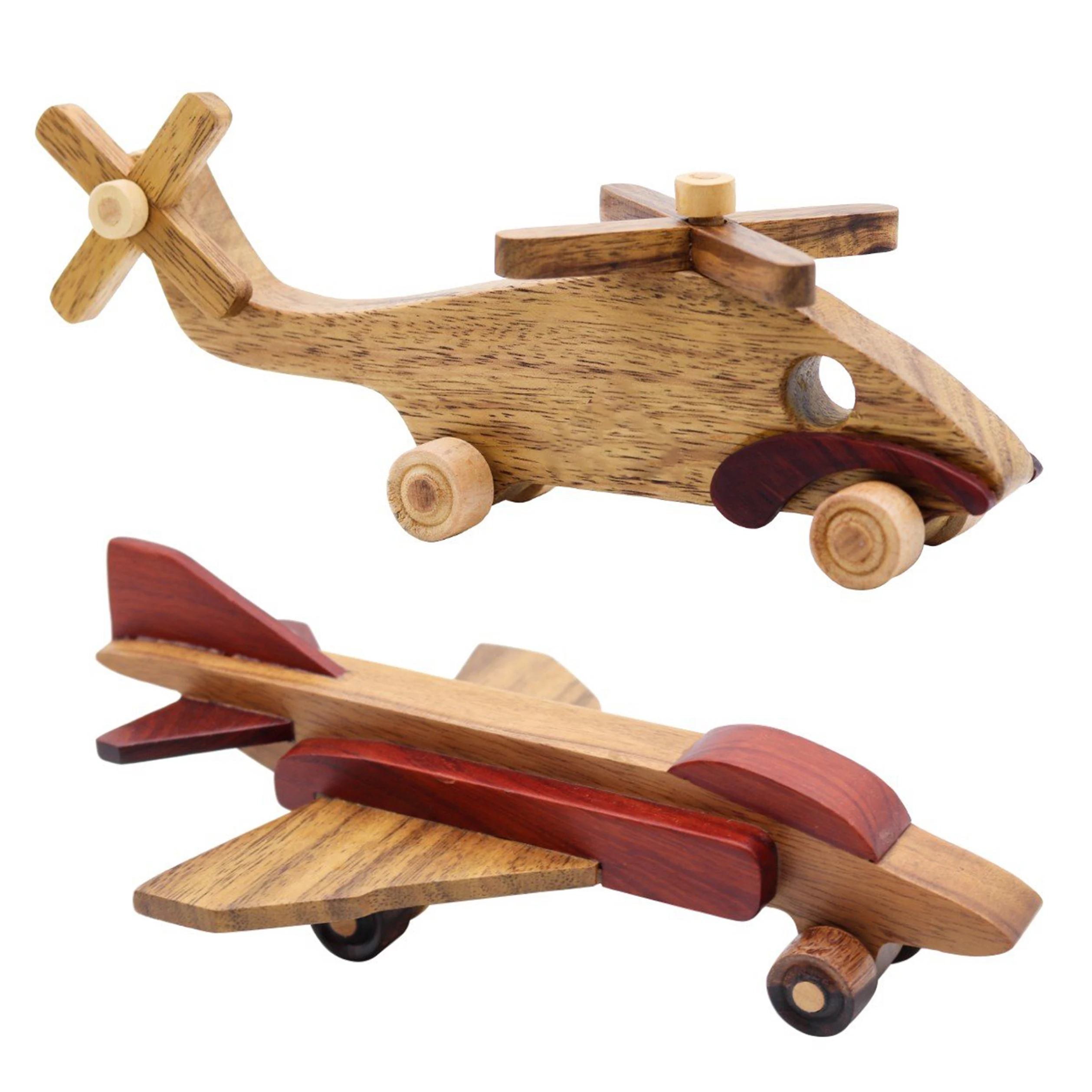 Mini Wooden Aircraft Airplane Educational HandMade Toys Baby Kids ChildrenGift``