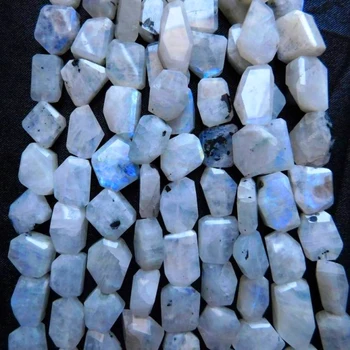 Natural Rainbow Moonstone Gemstones Beads bracelets beads stone wholesales crystal healing moonstone faceted gemstone charms