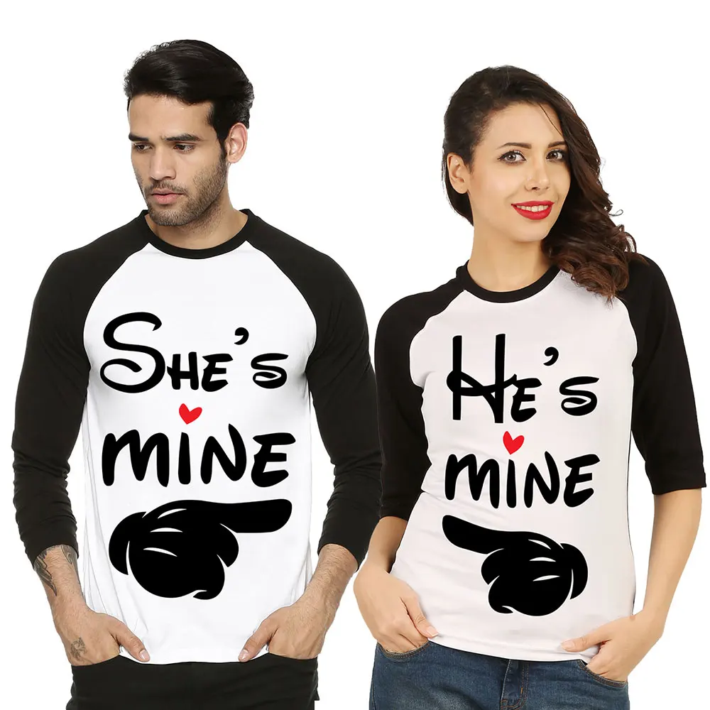 Sublimation Lovely Pattern His and Her Gifts Matching Shirts for Couples