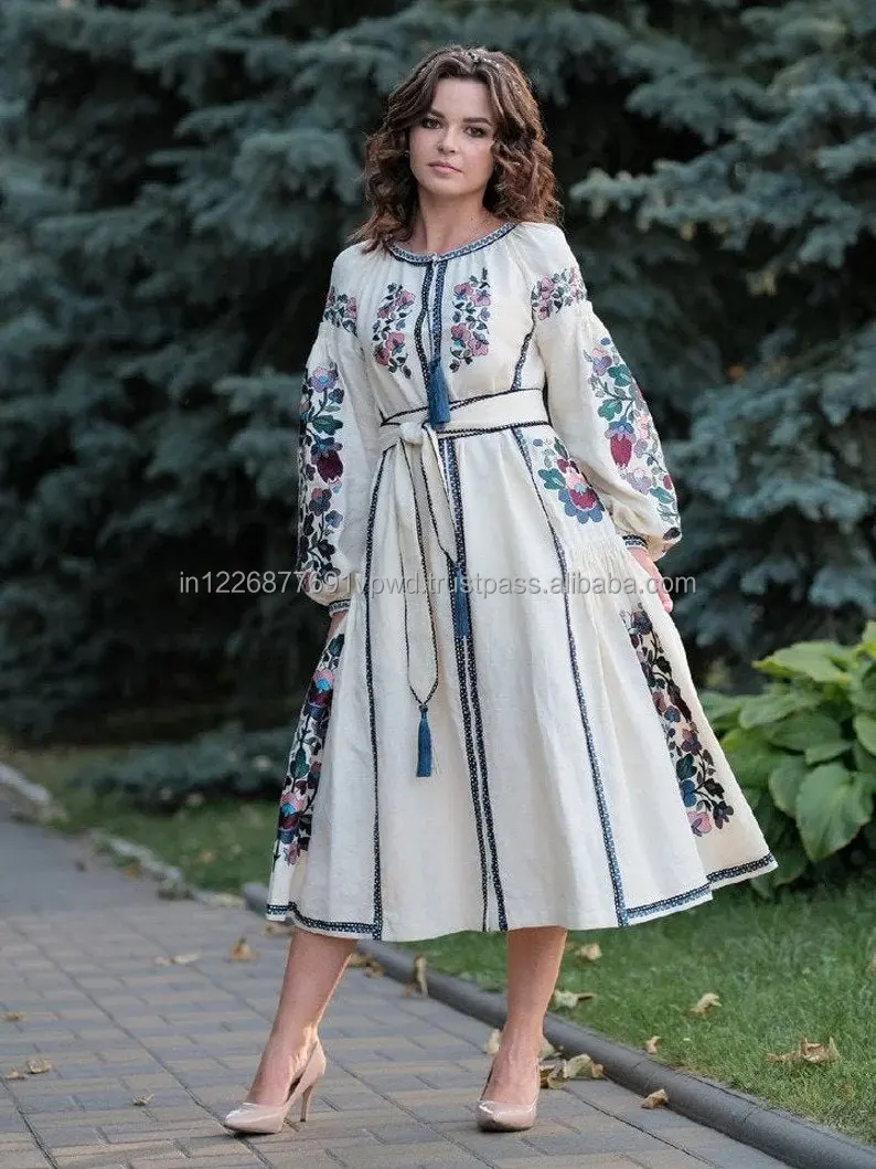 Best Selling Women's Apparel Holiday Casual Long Ukrainian Dress ...