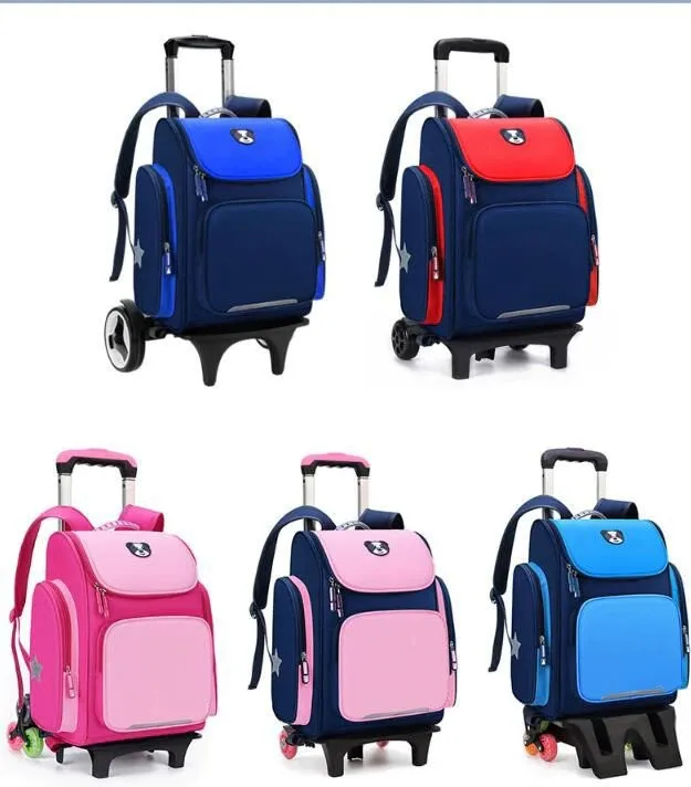 2022 High Quality Trolley School Bags Children Design 3d Waterproof