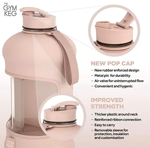 THE GYM KEG 2.2L Sports Water Bottle - Pink