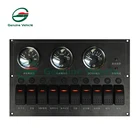 Customized Control Switch Electric Power Distribution Panel Waterproof Boat RV Aluminum Plate Switch Panel