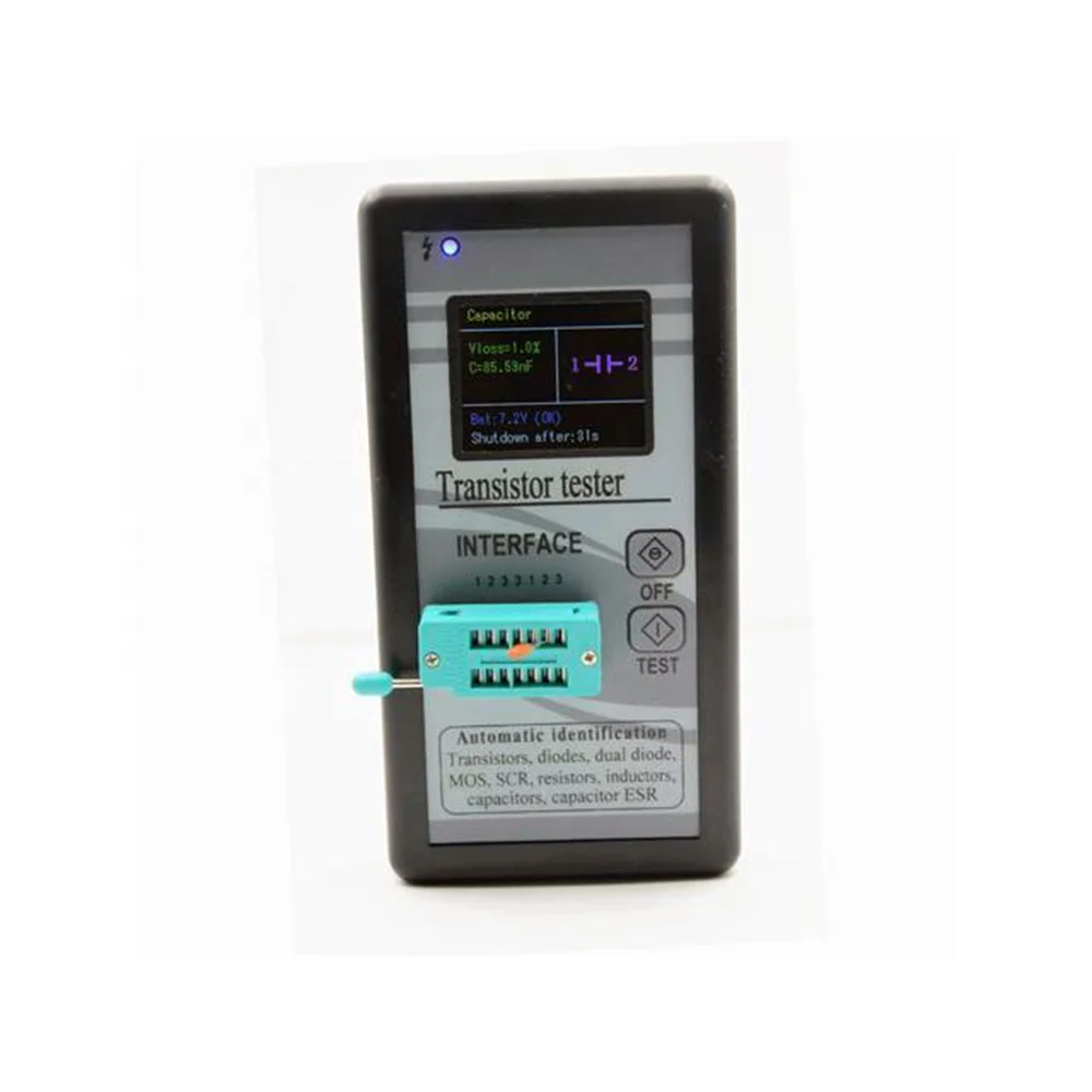 Тестер транзисторов Taidacent M328, измеритель емкости и индуктивности, с цветным экраном, цифровой